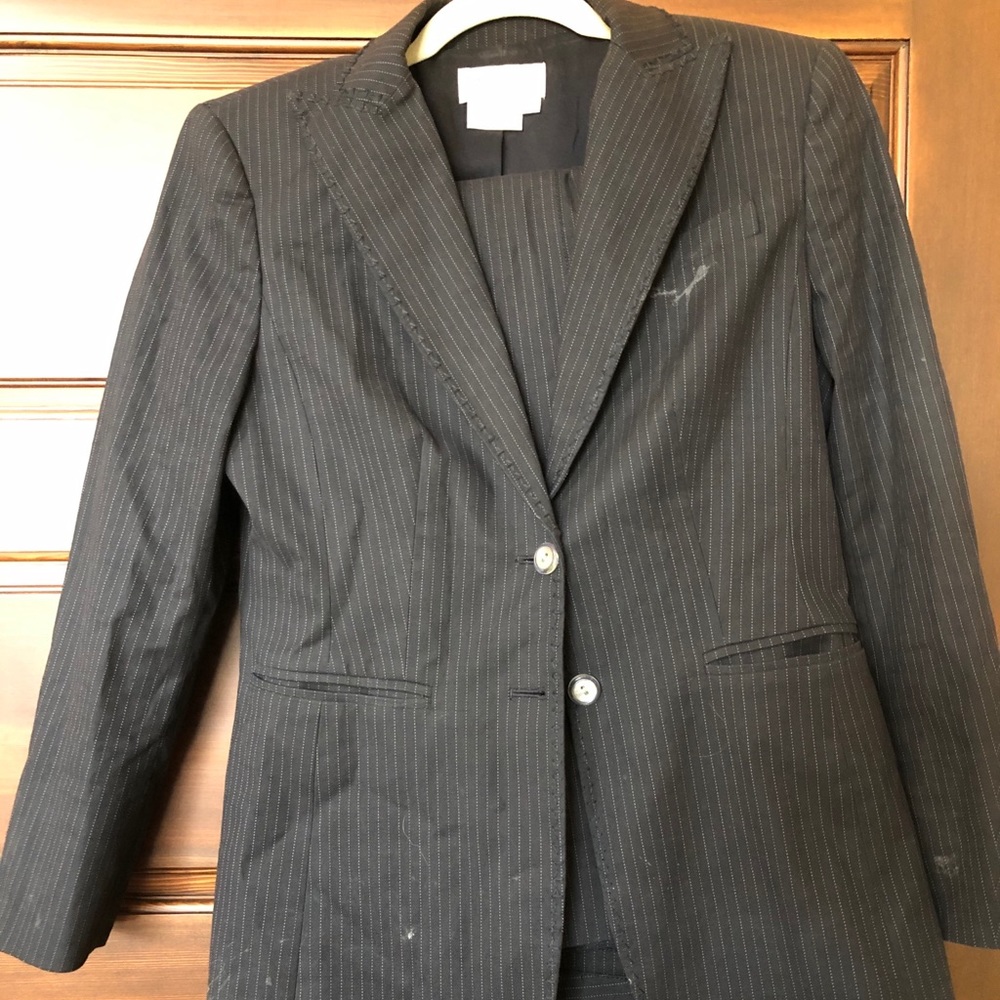 Pinstripe Worth suit